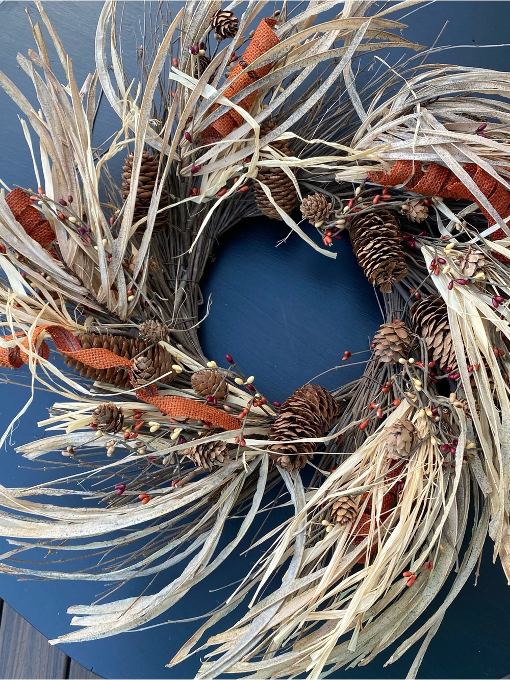 Fall Wreath Autumn Harvest NWT 24 Inches Fall Decor